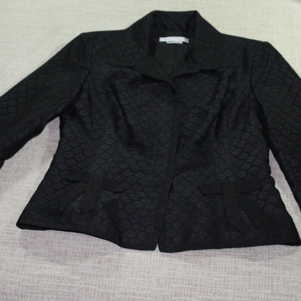 Vintage 90’s Kay Unger Size 8 Black Lace Blazer Jacket